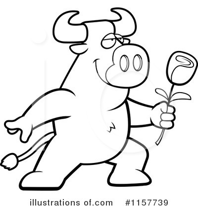 Royalty-Free (RF) Bull Clipart Illustration by Cory Thoman - Stock Sample #1157739