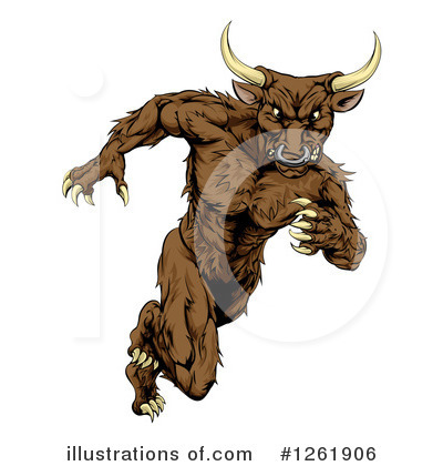 Royalty-Free (RF) Bull Clipart Illustration by AtStockIllustration - Stock Sample #1261906