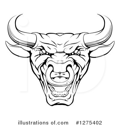 Royalty-Free (RF) Bull Clipart Illustration by AtStockIllustration - Stock Sample #1275402
