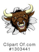 Bull Clipart #1303441 by AtStockIllustration