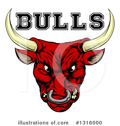 Royalty-Free (RF) Bull Clipart Illustration by AtStockIllustration - Stock Sample #1316000