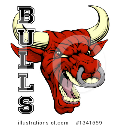Royalty-Free (RF) Bull Clipart Illustration by AtStockIllustration - Stock Sample #1341559