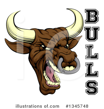 Royalty-Free (RF) Bull Clipart Illustration by AtStockIllustration - Stock Sample #1345748