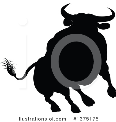 Royalty-Free (RF) Bull Clipart Illustration by AtStockIllustration - Stock Sample #1375175