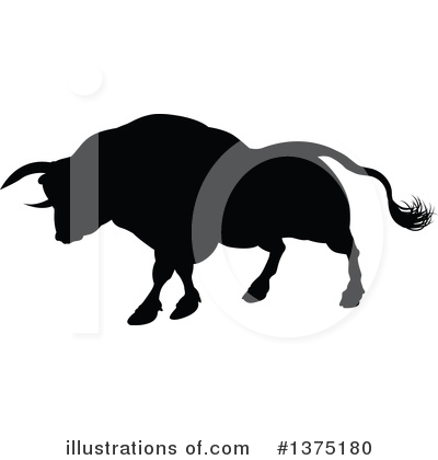 Royalty-Free (RF) Bull Clipart Illustration by AtStockIllustration - Stock Sample #1375180