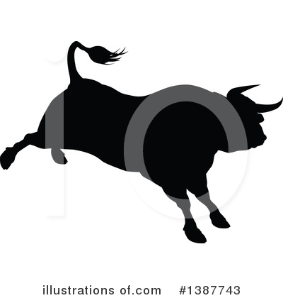 Royalty-Free (RF) Bull Clipart Illustration by AtStockIllustration - Stock Sample #1387743