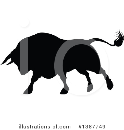 Royalty-Free (RF) Bull Clipart Illustration by AtStockIllustration - Stock Sample #1387749