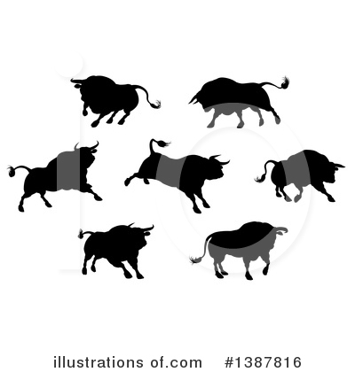 Royalty-Free (RF) Bull Clipart Illustration by AtStockIllustration - Stock Sample #1387816