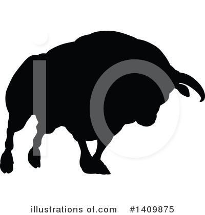 Royalty-Free (RF) Bull Clipart Illustration by AtStockIllustration - Stock Sample #1409875
