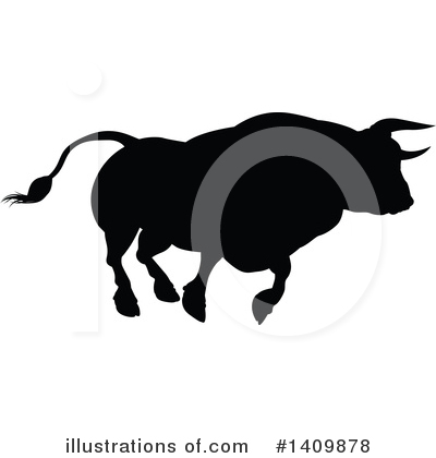 Royalty-Free (RF) Bull Clipart Illustration by AtStockIllustration - Stock Sample #1409878