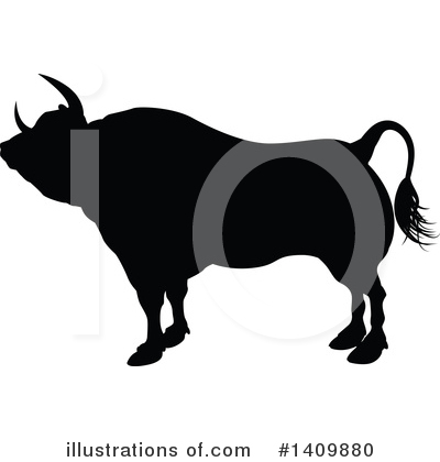 Royalty-Free (RF) Bull Clipart Illustration by AtStockIllustration - Stock Sample #1409880