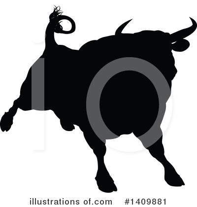 Royalty-Free (RF) Bull Clipart Illustration by AtStockIllustration - Stock Sample #1409881