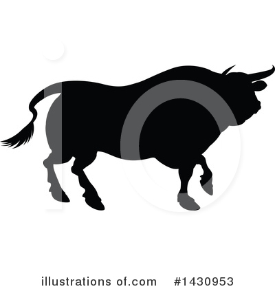 Royalty-Free (RF) Bull Clipart Illustration by AtStockIllustration - Stock Sample #1430953