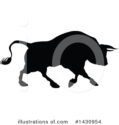 Royalty-Free (RF) Bull Clipart Illustration by AtStockIllustration - Stock Sample #1430954