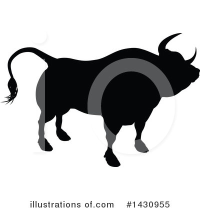 Royalty-Free (RF) Bull Clipart Illustration by AtStockIllustration - Stock Sample #1430955