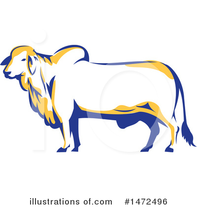 Royalty-Free (RF) Bull Clipart Illustration by patrimonio - Stock Sample #1472496