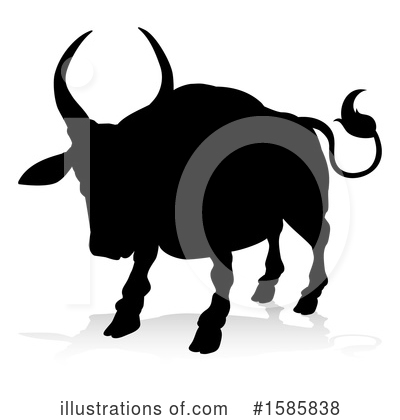 Royalty-Free (RF) Bull Clipart Illustration by AtStockIllustration - Stock Sample #1585838