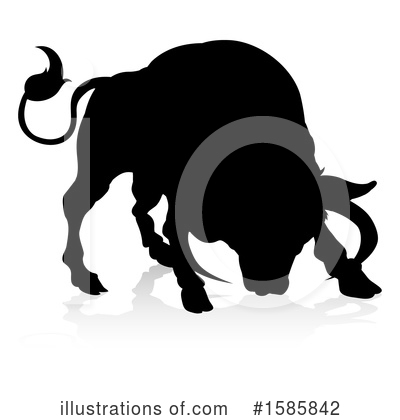 Royalty-Free (RF) Bull Clipart Illustration by AtStockIllustration - Stock Sample #1585842