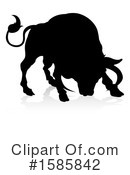 Bull Clipart #1585842 by AtStockIllustration