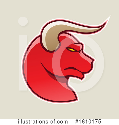 Royalty-Free (RF) Bull Clipart Illustration by cidepix - Stock Sample #1610175