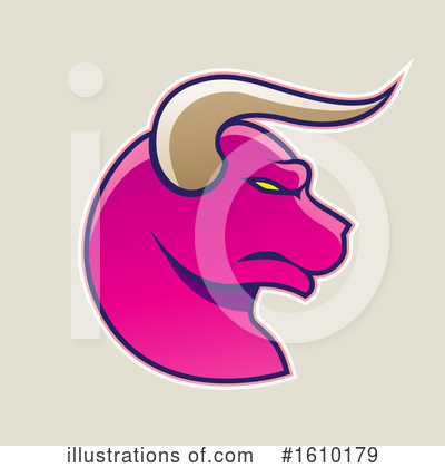 Royalty-Free (RF) Bull Clipart Illustration by cidepix - Stock Sample #1610179