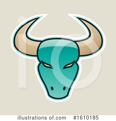 Royalty-Free (RF) Bull Clipart Illustration by cidepix - Stock Sample #1610185