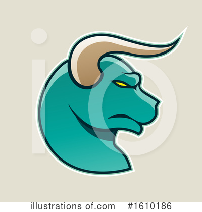 Royalty-Free (RF) Bull Clipart Illustration by cidepix - Stock Sample #1610186