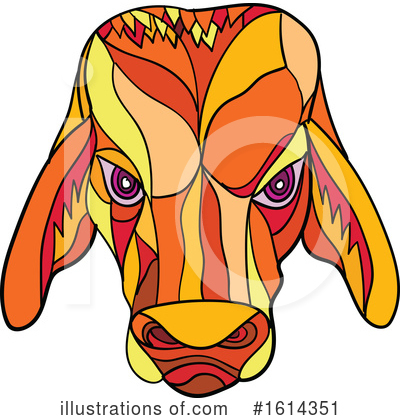 Royalty-Free (RF) Bull Clipart Illustration by patrimonio - Stock Sample #1614351