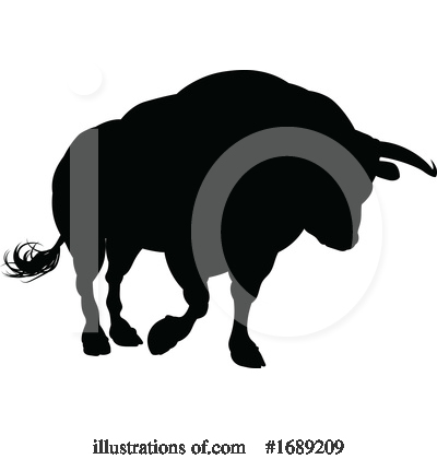 Royalty-Free (RF) Bull Clipart Illustration by AtStockIllustration - Stock Sample #1689209