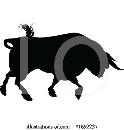 Royalty-Free (RF) Bull Clipart Illustration by AtStockIllustration - Stock Sample #1692237