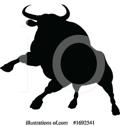 Royalty-Free (RF) Bull Clipart Illustration by AtStockIllustration - Stock Sample #1692541