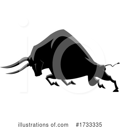 Royalty-Free (RF) Bull Clipart Illustration by Hit Toon - Stock Sample #1733335