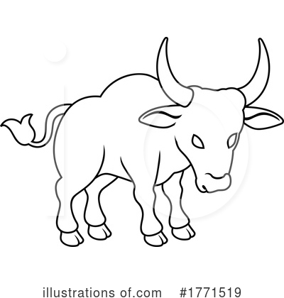 Royalty-Free (RF) Bull Clipart Illustration by AtStockIllustration - Stock Sample #1771519