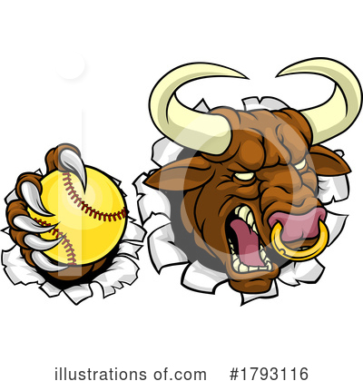 Royalty-Free (RF) Bull Clipart Illustration by AtStockIllustration - Stock Sample #1793116