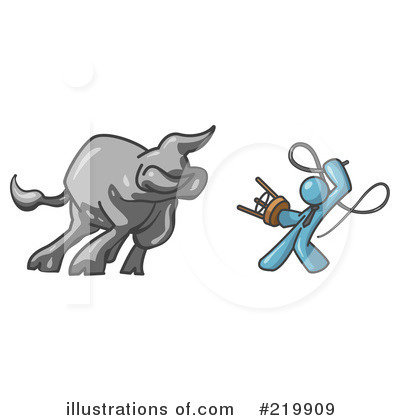 Bull Clipart #219909 by Leo Blanchette