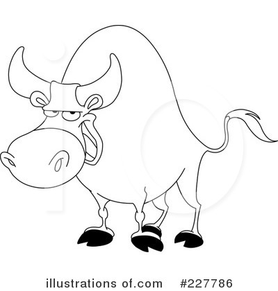 Royalty-Free (RF) Bull Clipart Illustration by yayayoyo - Stock Sample #227786