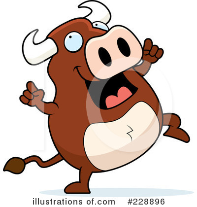 Royalty-Free (RF) Bull Clipart Illustration by Cory Thoman - Stock Sample #228896