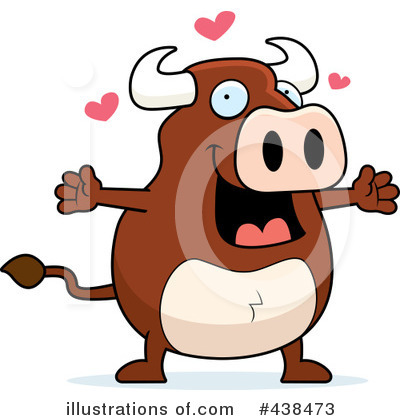 Royalty-Free (RF) Bull Clipart Illustration by Cory Thoman - Stock Sample #438473