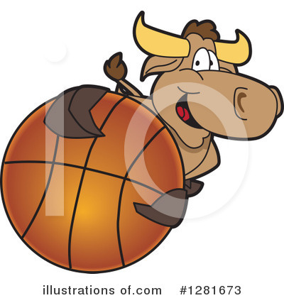 Royalty-Free (RF) Bull Mascot Clipart Illustration by Mascot Junction - Stock Sample #1281673