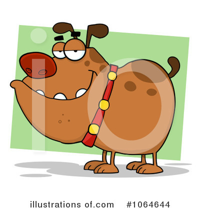 Royalty-Free (RF) Bulldog Clipart Illustration by Hit Toon - Stock Sample #1064644