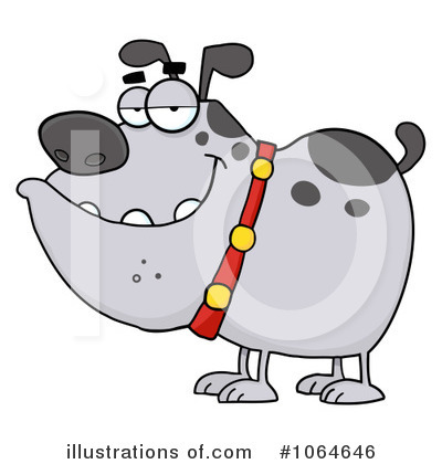 Royalty-Free (RF) Bulldog Clipart Illustration by Hit Toon - Stock Sample #1064646