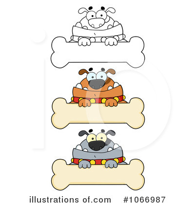 Royalty-Free (RF) Bulldog Clipart Illustration by Hit Toon - Stock Sample #1066987