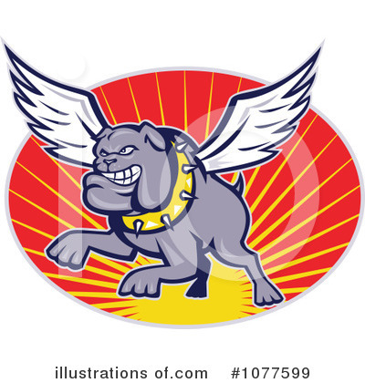 Royalty-Free (RF) Bulldog Clipart Illustration by patrimonio - Stock Sample #1077599