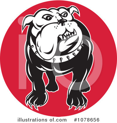 Royalty-Free (RF) Bulldog Clipart Illustration by patrimonio - Stock Sample #1078656