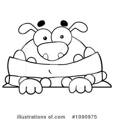 Royalty-Free (RF) Bulldog Clipart Illustration by Hit Toon - Stock Sample #1090975