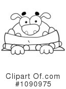 Bulldog Clipart #1090975 by Hit Toon