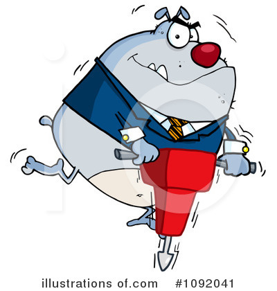 Royalty-Free (RF) Bulldog Clipart Illustration by Hit Toon - Stock Sample #1092041