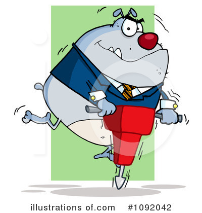 Royalty-Free (RF) Bulldog Clipart Illustration by Hit Toon - Stock Sample #1092042