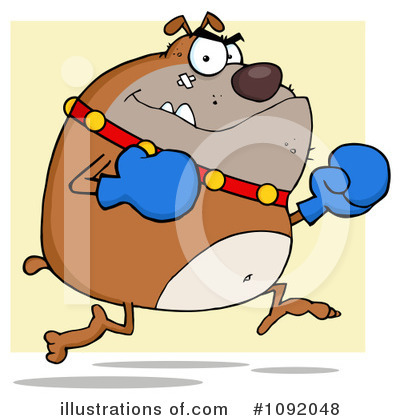 Royalty-Free (RF) Bulldog Clipart Illustration by Hit Toon - Stock Sample #1092048