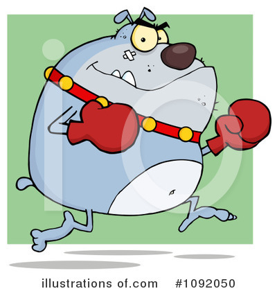 Royalty-Free (RF) Bulldog Clipart Illustration by Hit Toon - Stock Sample #1092050